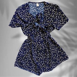 💙Navy Blue Floral Jumpsuit💙